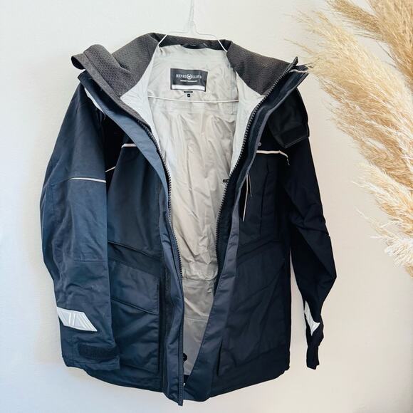 NEW Henri Lloyd $995 Black Transocean Jacket Waterproof Rain Sailing Coat S - Picture 4 of 15